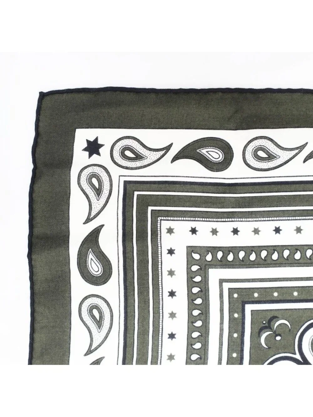 Hermes Carre Geant Grand Appara Bandana Scarf Cashmere Silk Moss Green